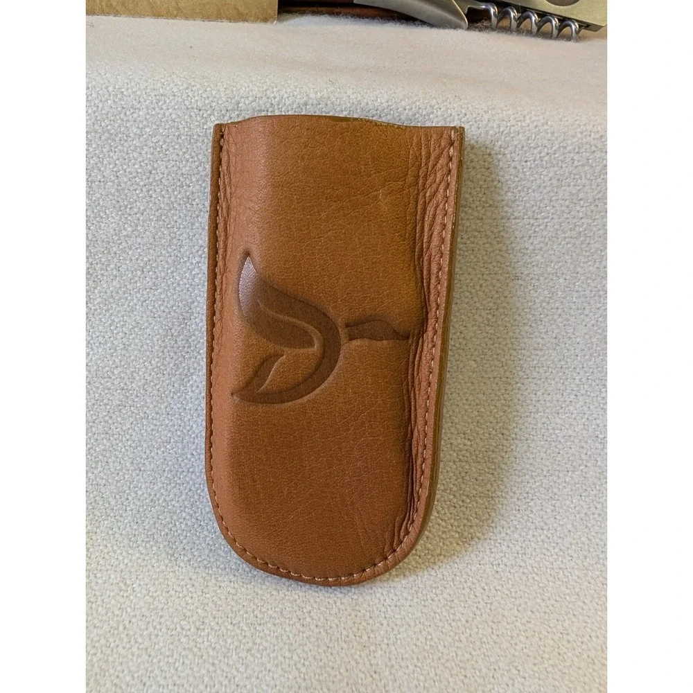 TICA Honey Leather With Duck Embossed Double Wine Travel Golf Bottle Bag